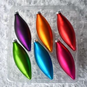 Target 6 Count Glass Finial Drop Ornaments